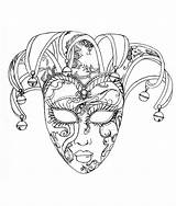 Mask Of The Venice Carnival  Masks Kids Coloring Pages sketch template