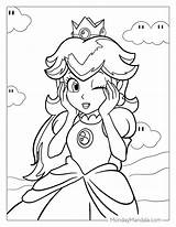 25 Princess Peach Coloring Pages Free PDF Printables  Super Mario sketch template