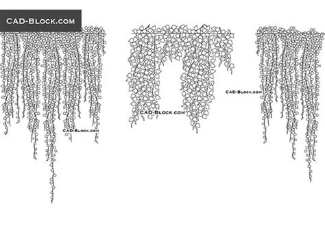 Trees and Plants free CAD Blocks, DWG files download