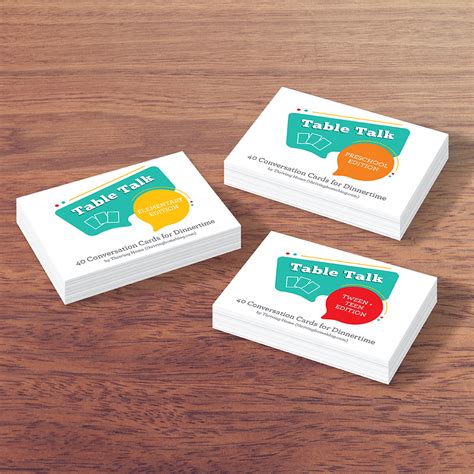 Table Talk Cards: Use Dinnertime Wisely | Thriving Home