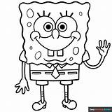 SpongeBob SquarePants Coloring Page  Easy Drawing Guides sketch template