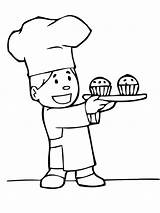 Chef And Cupcakes coloring Page  Download Print Or Color Online For Free sketch template