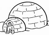 Inuit Igloo Coloring Page  Free Printable Pages For Kids sketch template