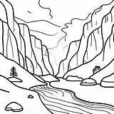Grand Canyon River Scene Coloring Page  Pagescom sketch template