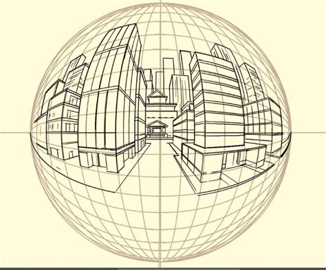 Sphere 5 Point Perspective Grid Printable Template Sphere - Etsy Canada ...