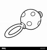 Baby Rattle Coloring Page sketch template