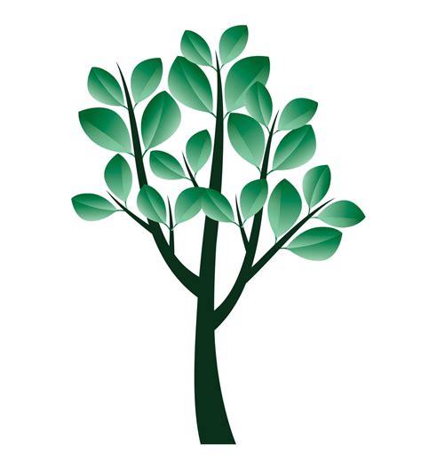 Green spring Tree. Vector Illustration. 9288003 Vector Art at Vecteezy