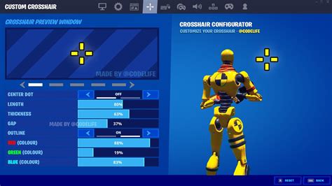 If Fortnite Released Custom Crosshairs.. - YouTube