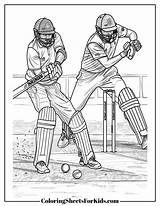 Cricket Bat Coloring Pages sketch template