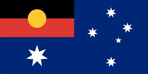 File:Australian Flag with Aboriginal Flag.svg - Wikipedia