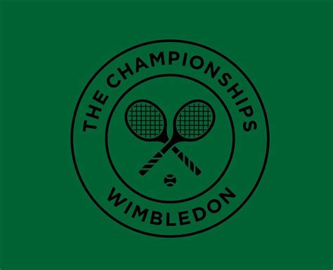 Wimbledon The championships Symbol Black Logo Tournament Open Tennis ...