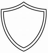 A Black And White Image Of shield With Two Sides Facing Each Other  sketch template