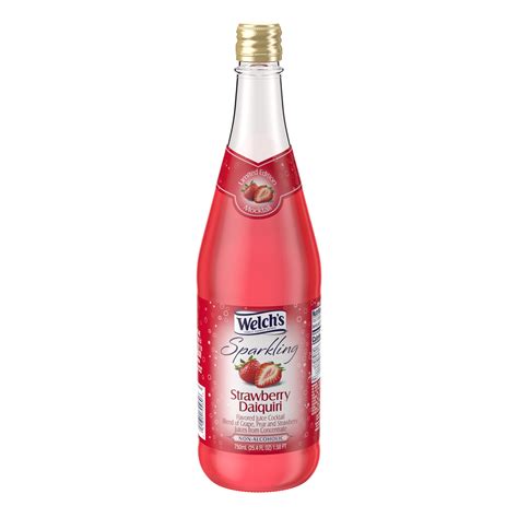 Welch's Non-Alcoholic Sparkling Strawberry Daiquiri Juice Cocktail, 25.4 Fl Oz Bottle - Walmart ...