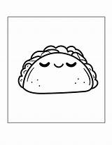 Taco Coloring Pages – Printable FREE sketch template