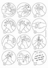 Washing Hands Coloring Pages For Kids sketch template