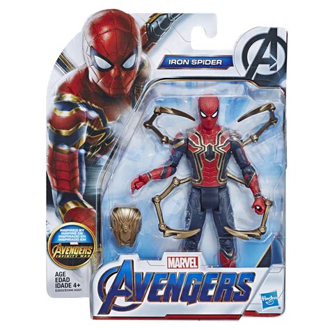 Marvel Avengers Infinity War Iron Spider Man Figure With Infinity Stone Gift Toy ...