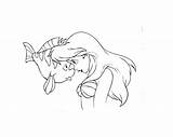 The Little Mermaid Coloring Pages Flounder Colour Me Beautiful sketch template