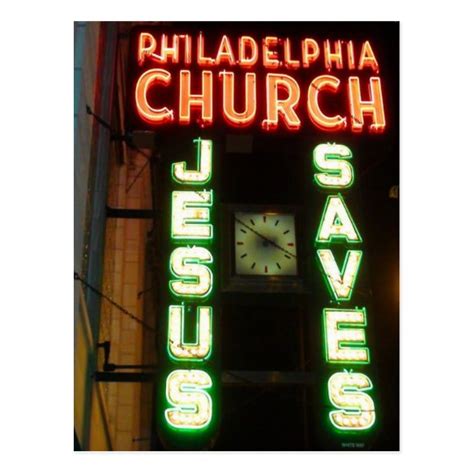 Jesus Saves Vintage Neon Sign Post Card | Zazzle.com