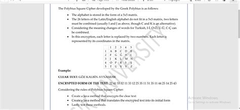 Solved 2 The Polybius Square Cipher developed by the Greek | Chegg.com