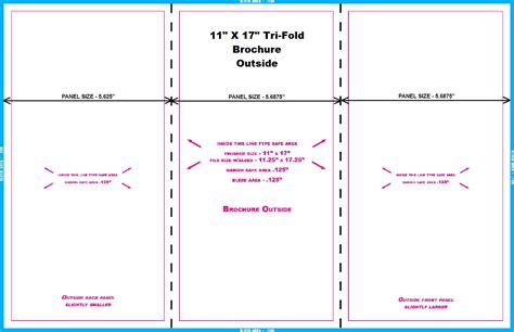 11X17 Tri Fold Brochure Template