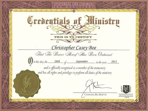 Ordination Certificate Templates – Best Templates Ideas