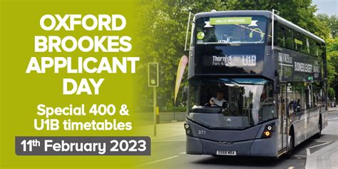 Oxford Brookes Applicant Day - 11th February 2023 - Oxford Bus Company ...