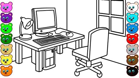 Computer Room Drawing For Kids / Computer Lab Drawing At Getdrawings ...