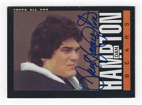 Autographed DAN HAMPTON 1985 Topps Chicago Bears Card - Main Line ...