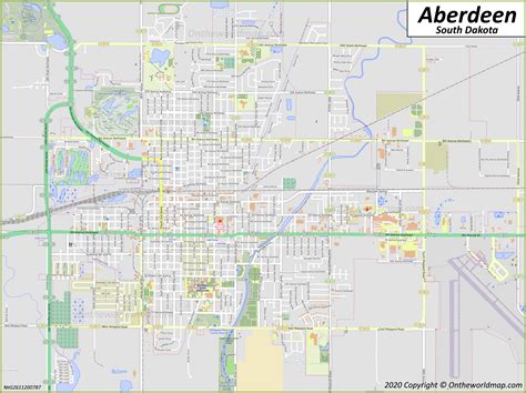 Aberdeen Map | South Dakota, U.S. | Maps of Aberdeen