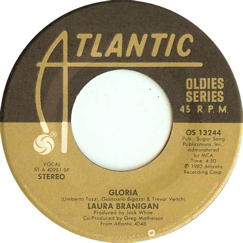 Laura Branigan - Gloria / Solitaire (Vinyl) | Discogs