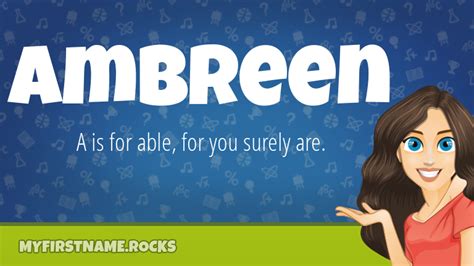 Ambreen First Name Personality & Popularity