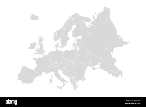 Europe map countries Black and White Stock Photos & Images - Alamy