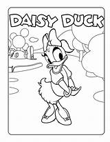 Daisy Duck Mickey Mouse Clubhouse Coloring Page sketch template