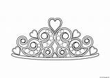 Coloring Pages Princess Crown sketch template