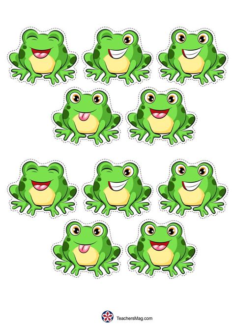 Free Printable 5 Little Speckled Frogs Printable