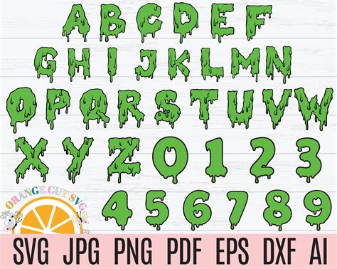 Slime Drip Alphabet Svg Dripping Font Svg Slime Font Svg - Etsy Australia