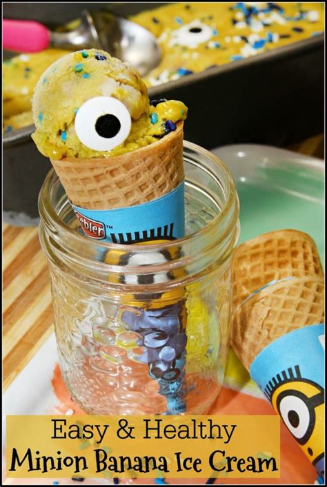 Easy & Healthy Minion Banana Ice Cream - For the Love of Food