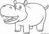 Coloring Pages Of Dancing Hippos sketch template