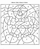 Easy Color By Number For Preschool And Kindergarten sketch template