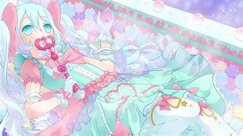 Kawaii Pastel Anime Desktop Wallpaper