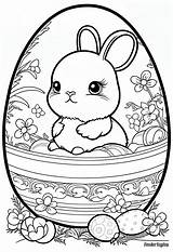 Easy Easter Egg Coloring Pages sketch template