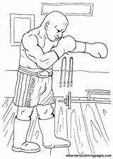 Boxing Coloring Page Of Fighter Pages sketch template