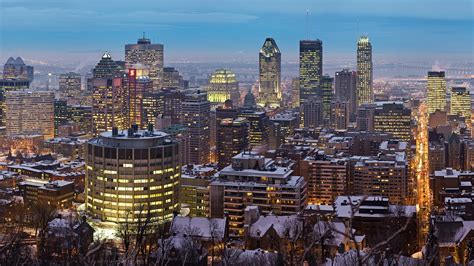 Architecture Building Canada City Cityscape Metropolis Montreal Skyscraper 4K 5K HD Travel ...