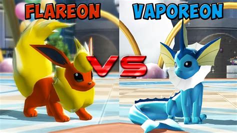 Pokemon battle revolution - Flareon vs Vaporeon - YouTube