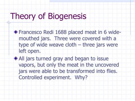 PPT - Spontaneous Generation What is this theory? PowerPoint ...