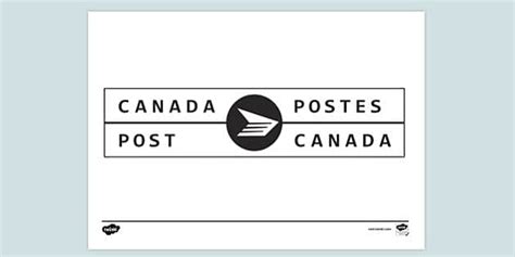 FREE! - Canadian Post Office Logo Colouring | Colouring Sheet