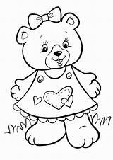 Free Printable Teddy Bear Coloring Pages sketch template