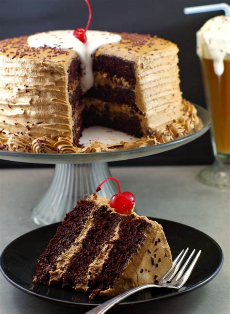 Root Beer Float Cake Recipe | Birthday Cake recipe - Food Meanderings