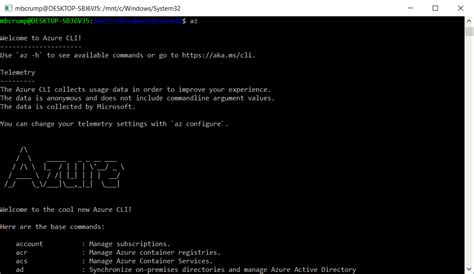 Enable the Azure CLI with BASH in Windows 10 - Michael Crump