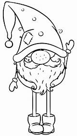 Cute Gnome Coloring Page – Printable Pages sketch template